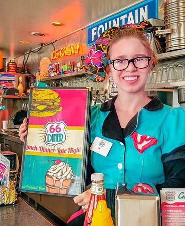 Leah at Route 66 Diner - Albuquerque, NM